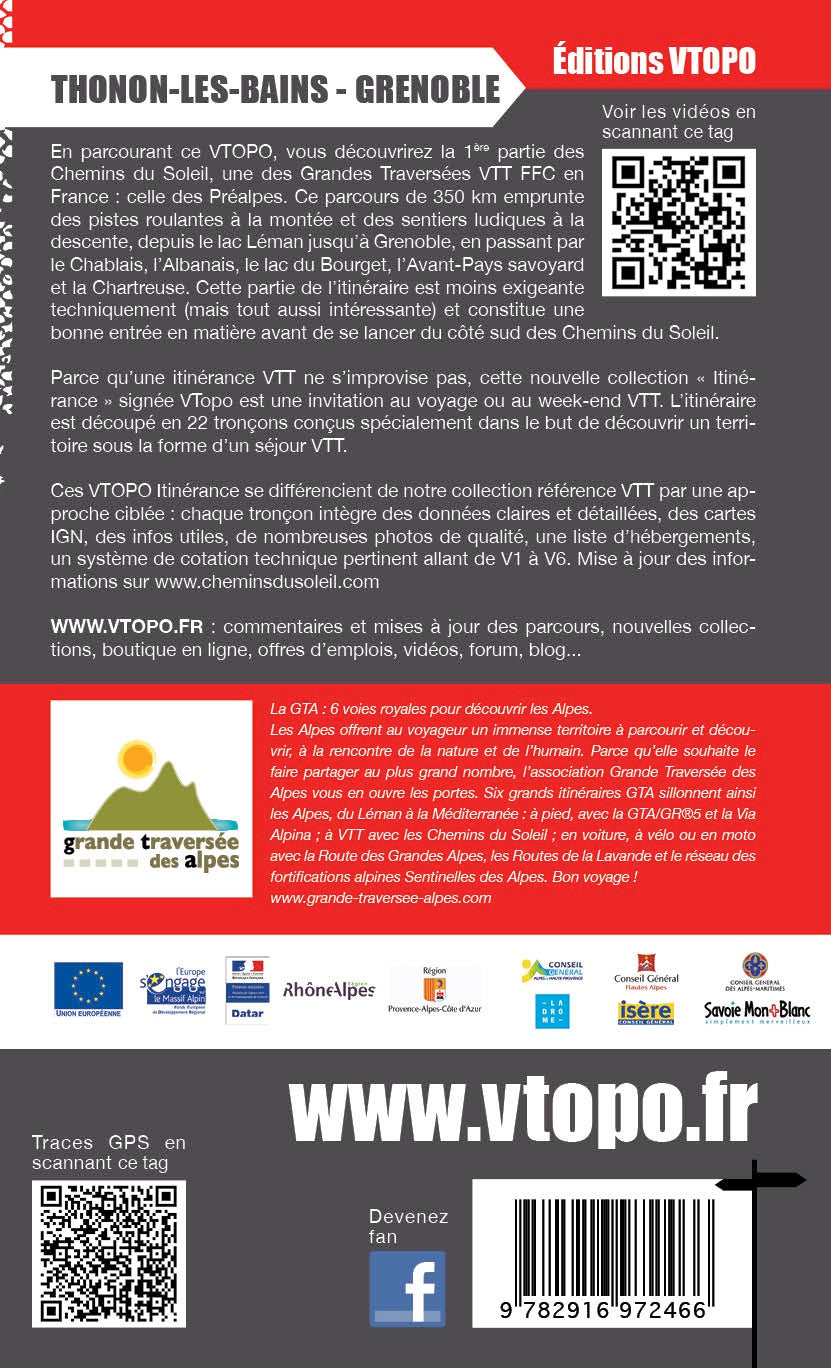 VTOPO MTB Roaming Chemins du Soleil Thonon-les-Bains Grenoble